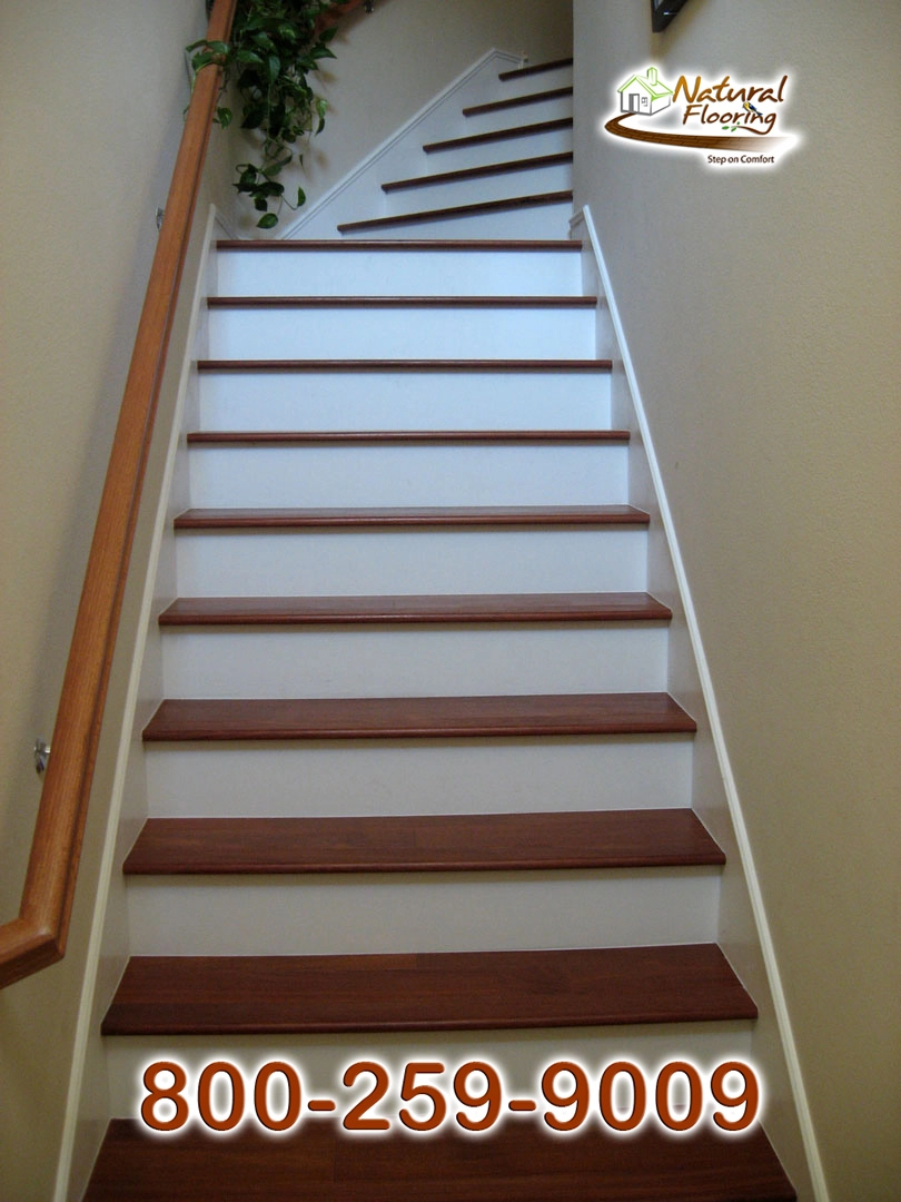 Closed Step White Riser White Skirtboard