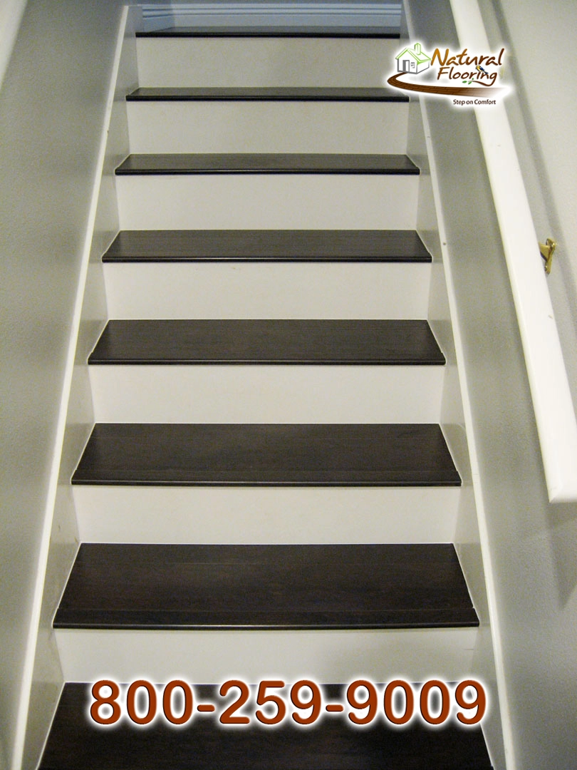 Closed Step White Riser White Skirtboard