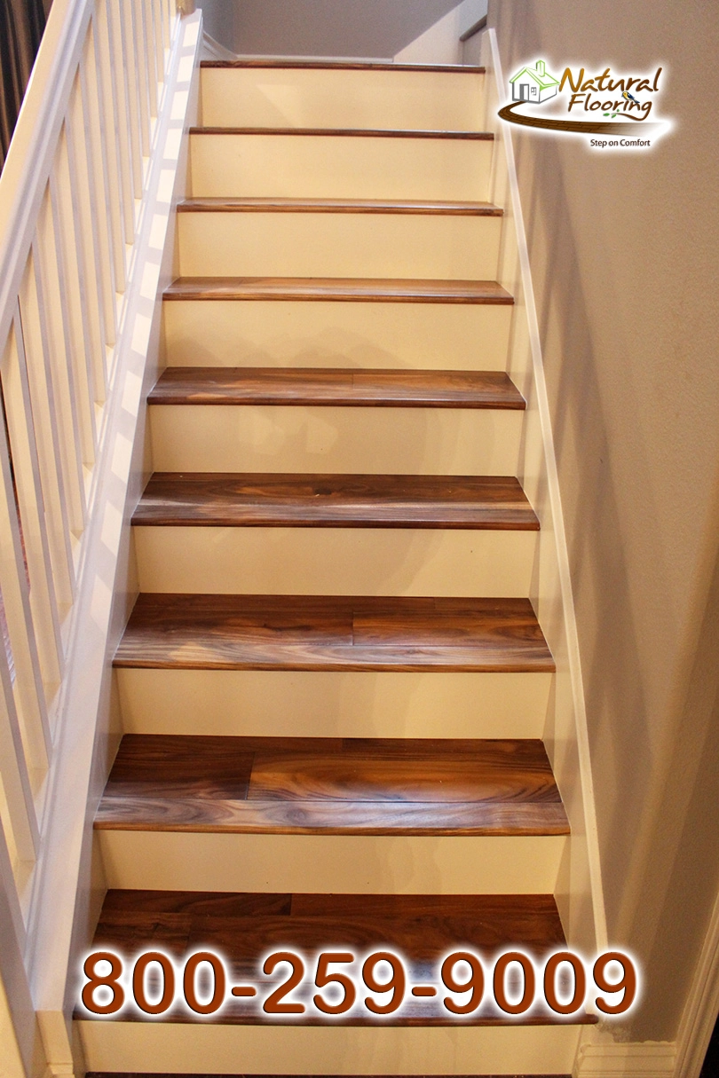 Closed Step White Riser White Skirtboard