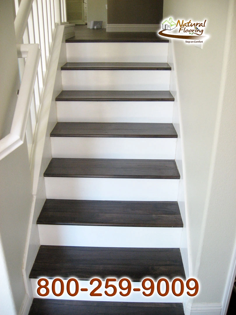 Closed Step White Riser White Skirtboard