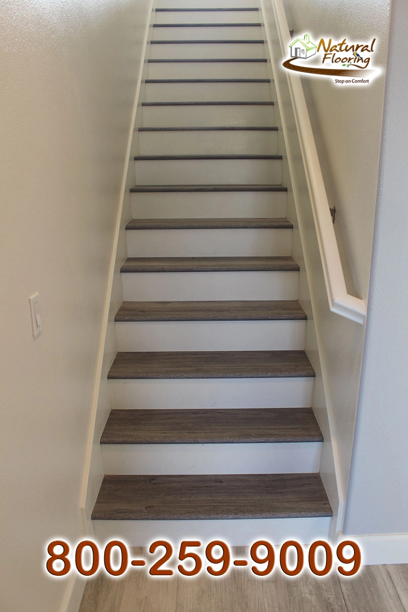 Closed Step White Riser White Skirtboard
