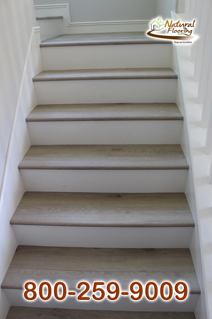 Closed Step White Riser White Skirtboard