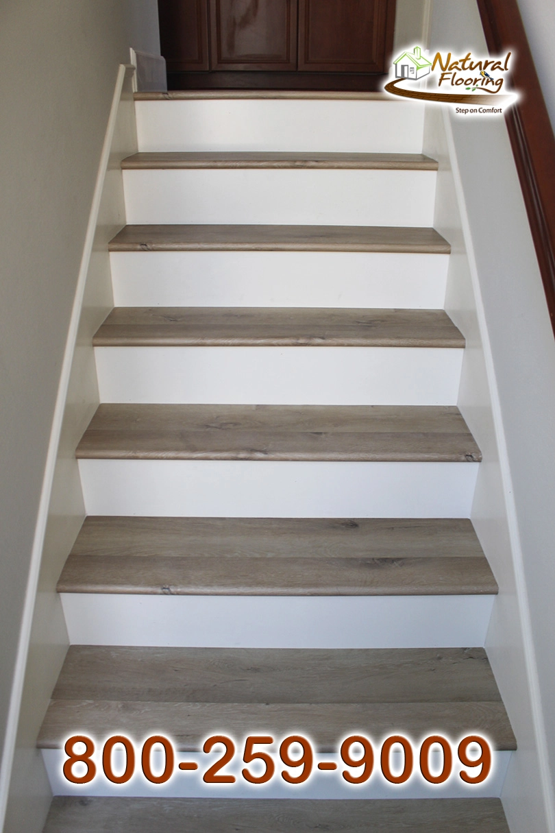 Closed Step White Riser White Skirtboard