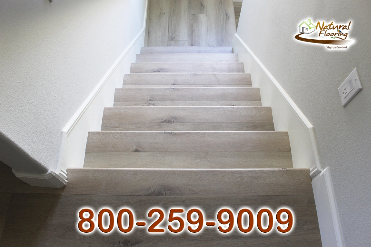 Closed Step White Riser White Skirtboard