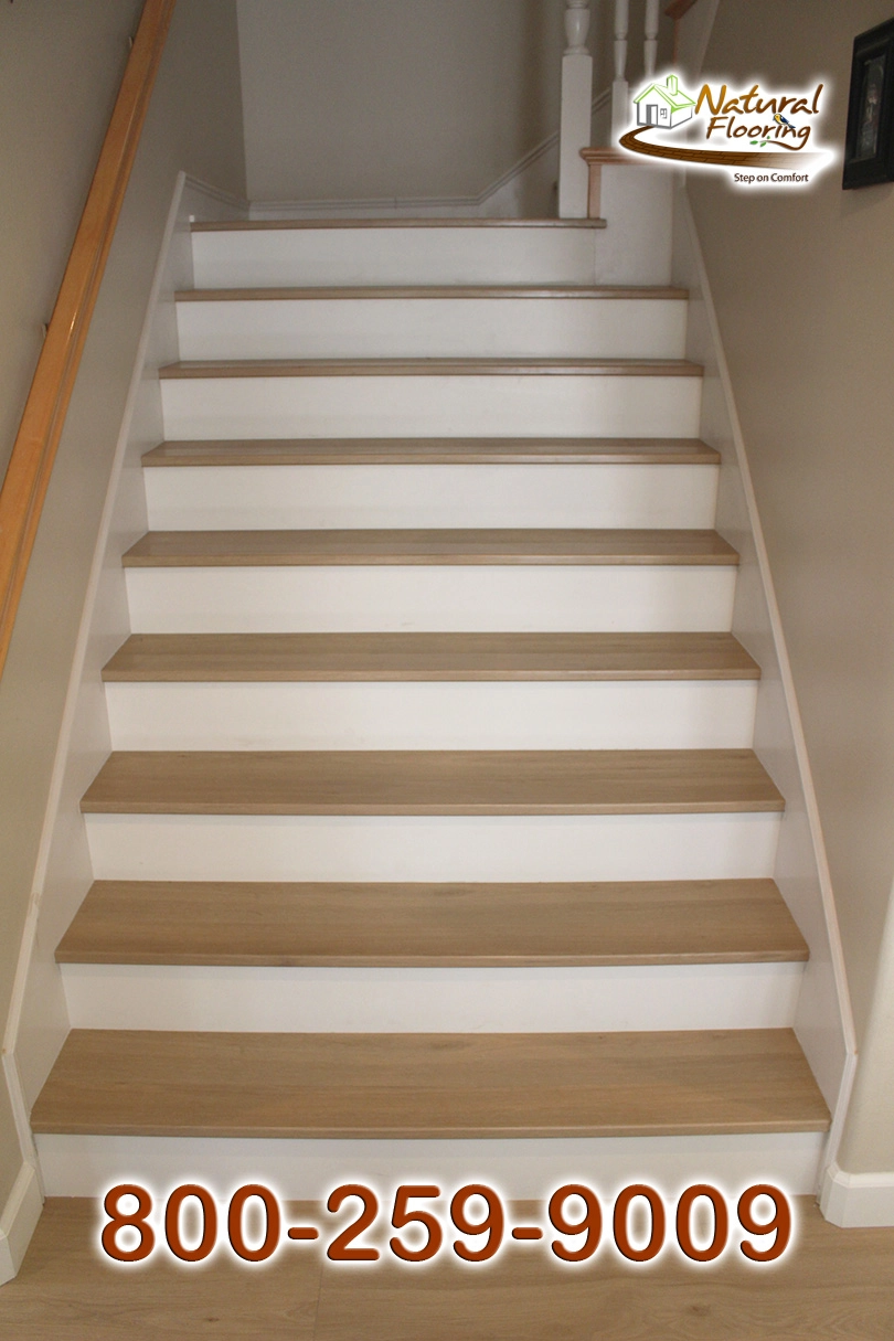 Closed Step White Riser White Skirtboard