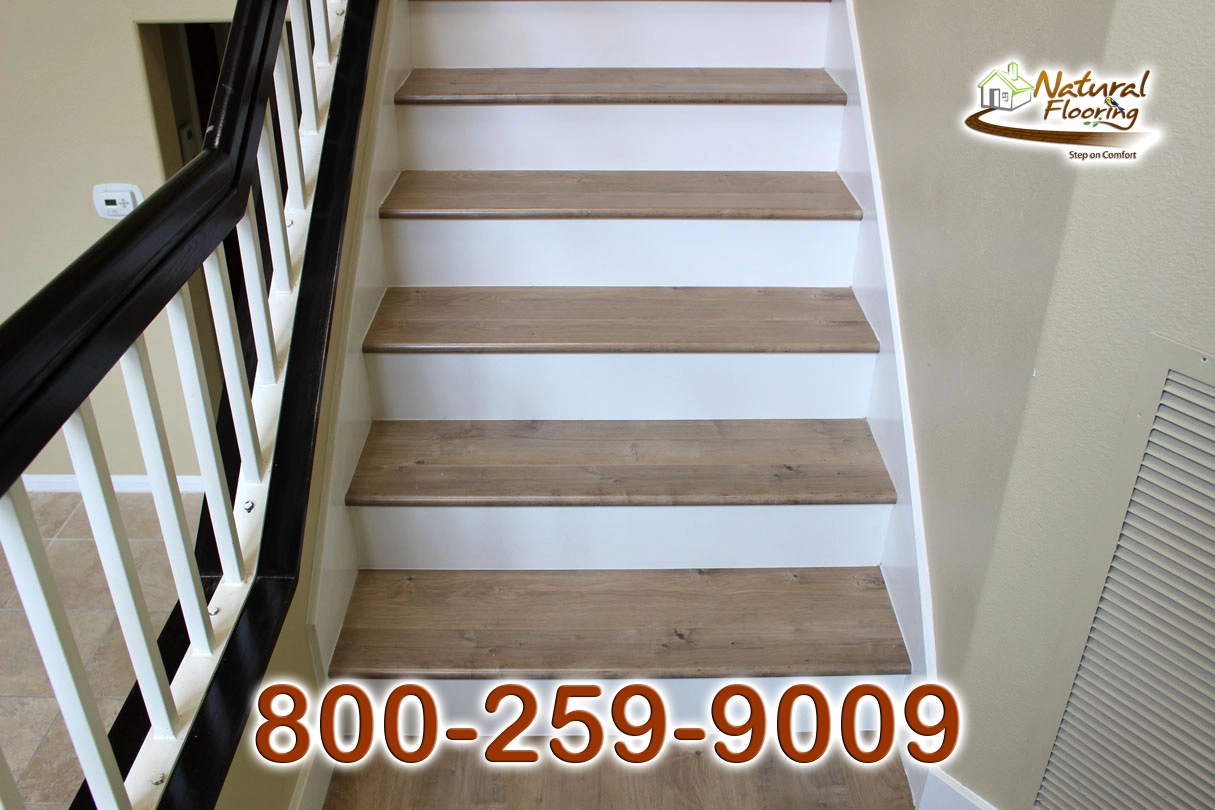 Closed Step White Riser White Skirtboard