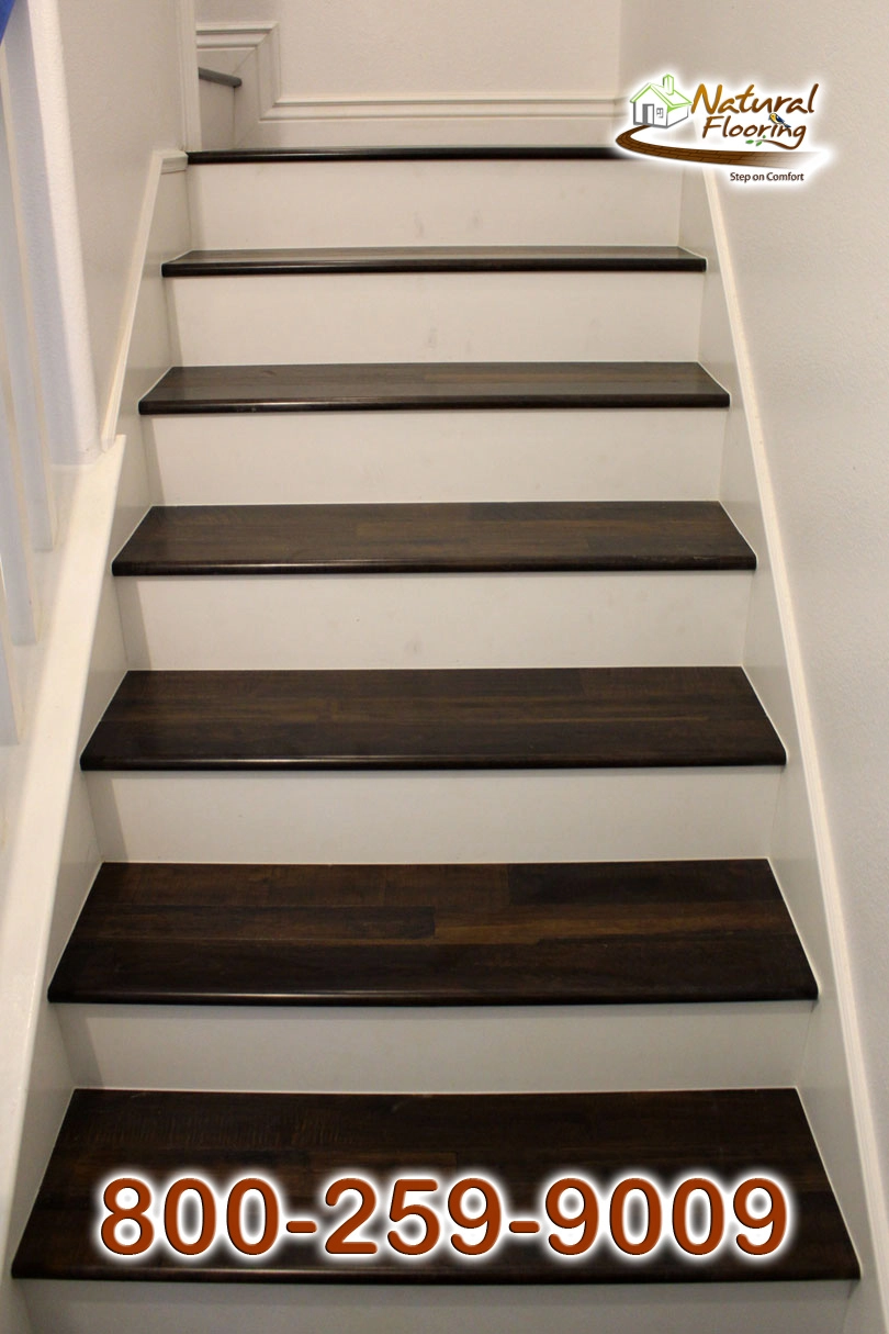Closed Step White Riser White Skirtboard