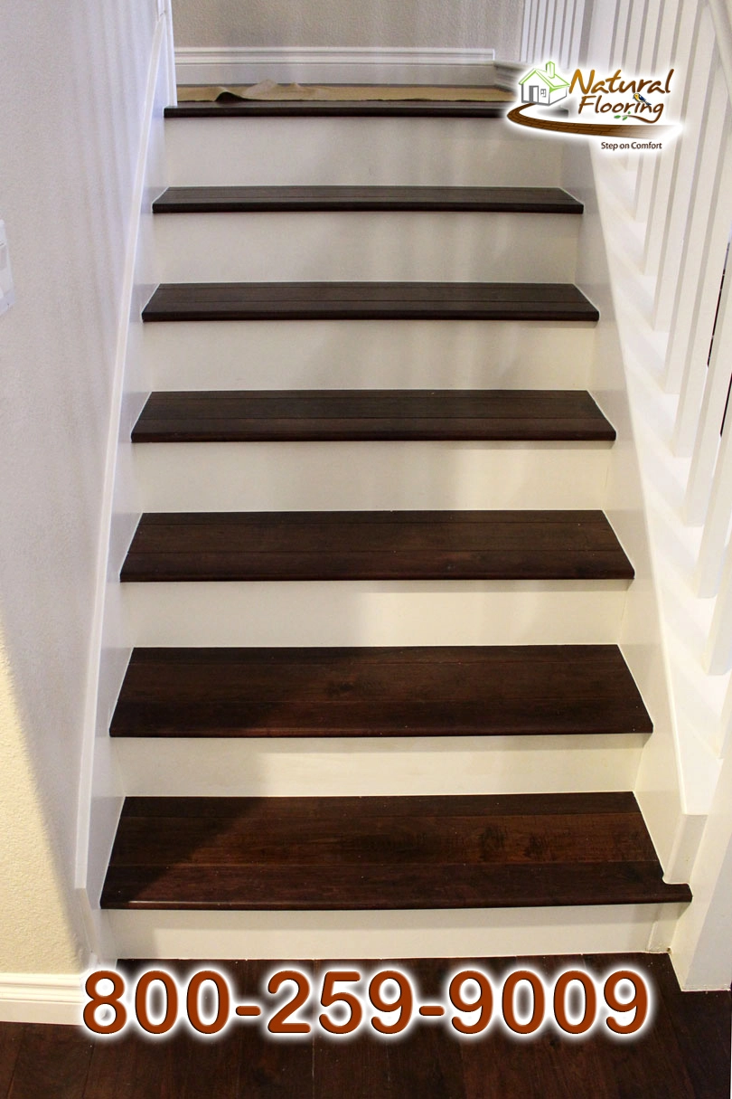 Closed Step White Riser White Skirtboard