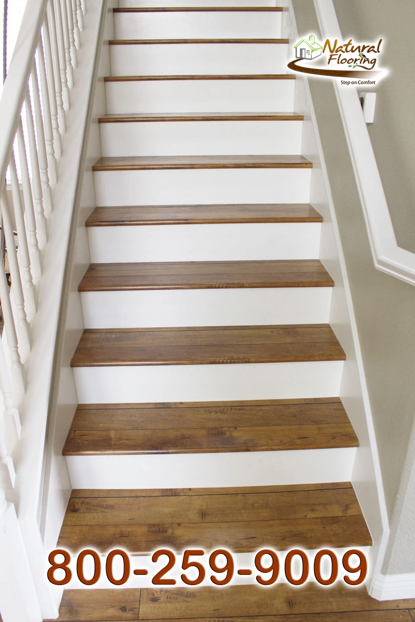 Closed Step White Riser White Skirtboard