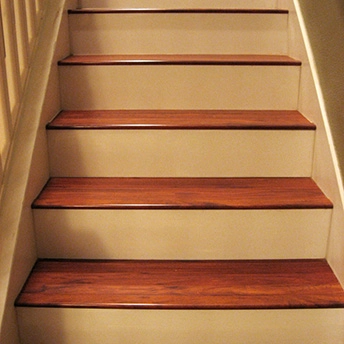 Brazilian Cherry Handscraped Laminate Stairs Eternity 1 939154