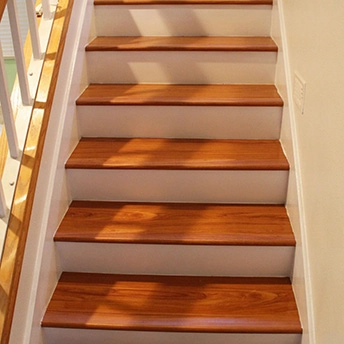 Brazilian Cherry SL607 Glossy Laminate Stairs Smartwood 1