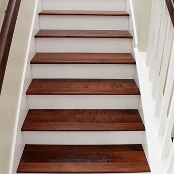 Maple Gunstock Handscraped Engineered Wood Stairs Urban 1 528727