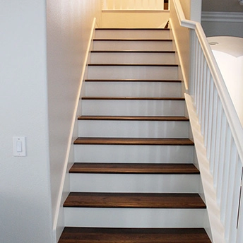 Oak 17 Mile White Wash European Engineered Wood Stairs Oasis Brown 2