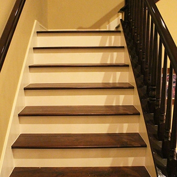 Walnut Haleakala Handscraped Engineered Wood Stairs Mamre 1