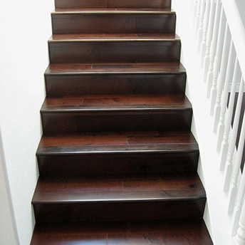 Maple Bordeaux Wood Stairs 1