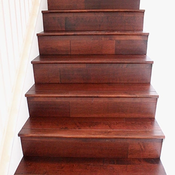 Maple Rosewood Distressed Engineered Wood Stairs BelAir 2 477710