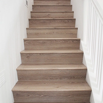 Oak Orange Cream Laminate Stairs Eastwood 1
