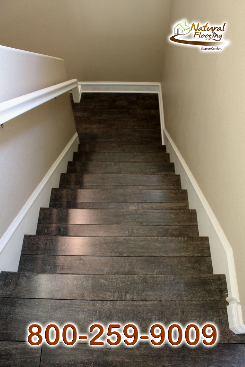 Closed Stairs, Floor Riser with White Skirtboard