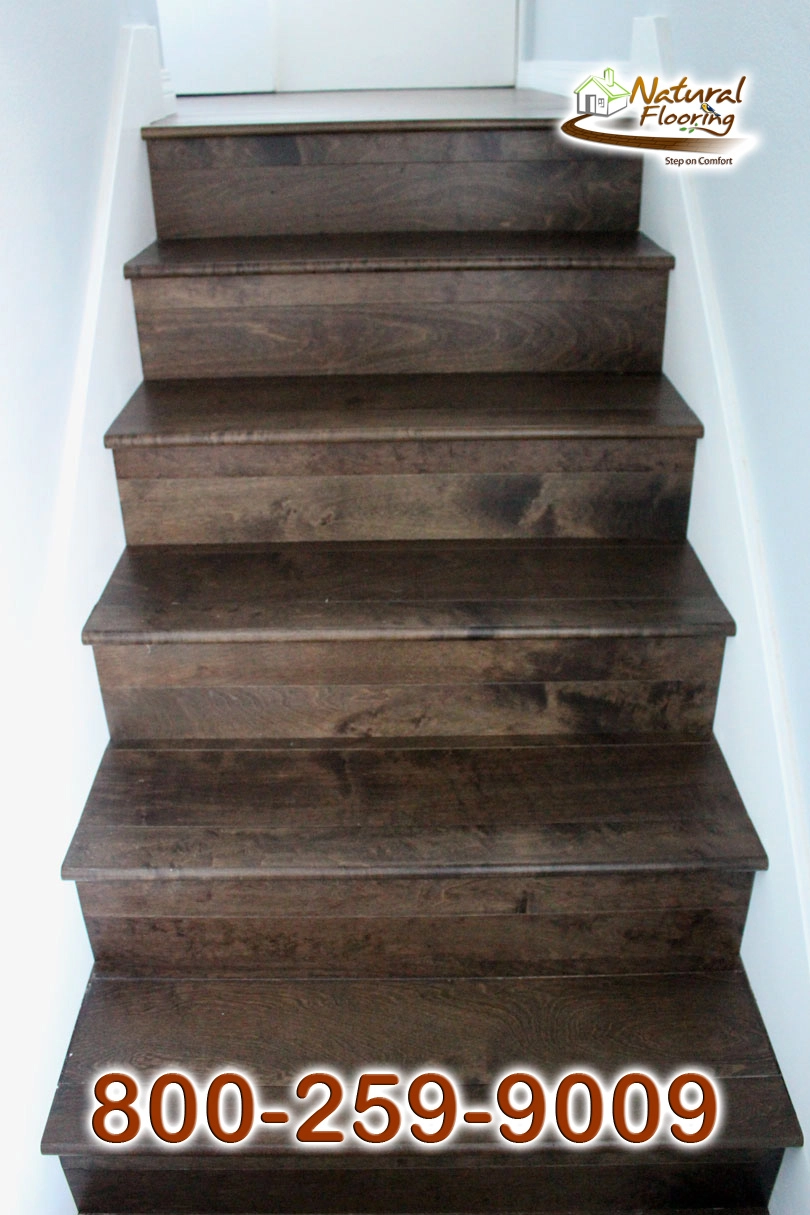 Closed Stairs, Floor Riser with White Skirtboard