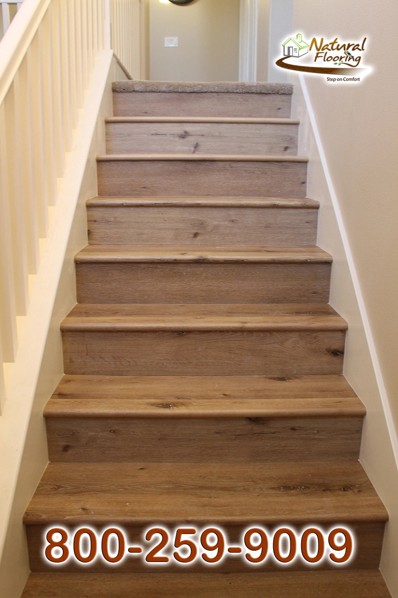Closed Stairs, Floor Riser with White Skirtboard