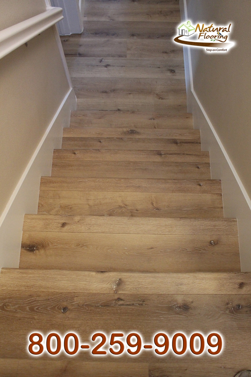 Closed Stairs, Floor Riser with White Skirtboard