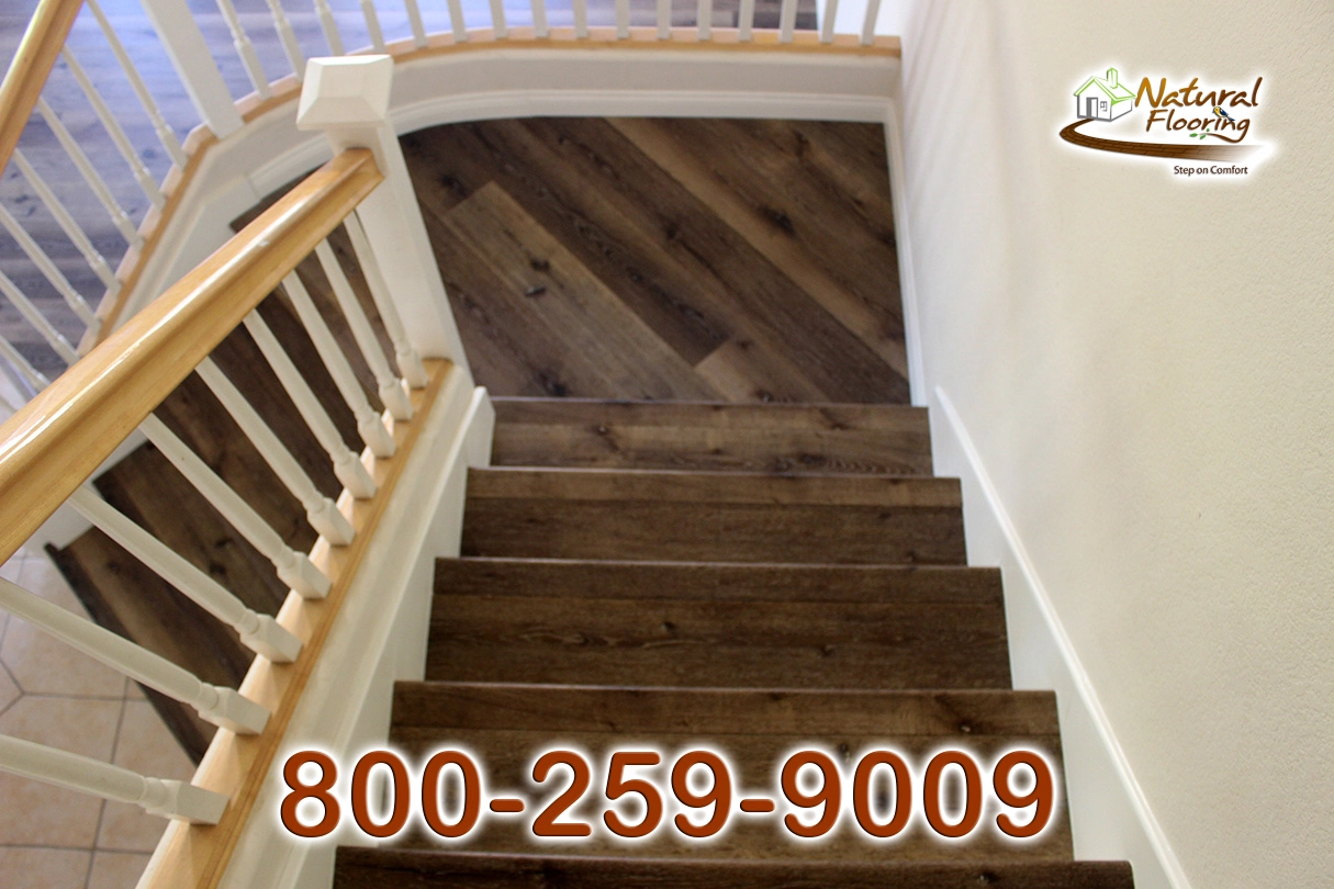 Closed Stairs, Floor Riser with White Skirtboard