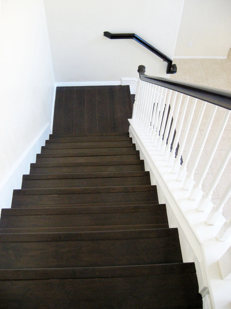 Closed Stairs, Floor Riser with White Skirtboard