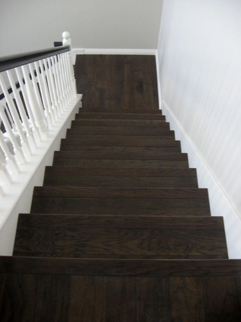 Closed Stairs, Floor Riser with White Skirtboard