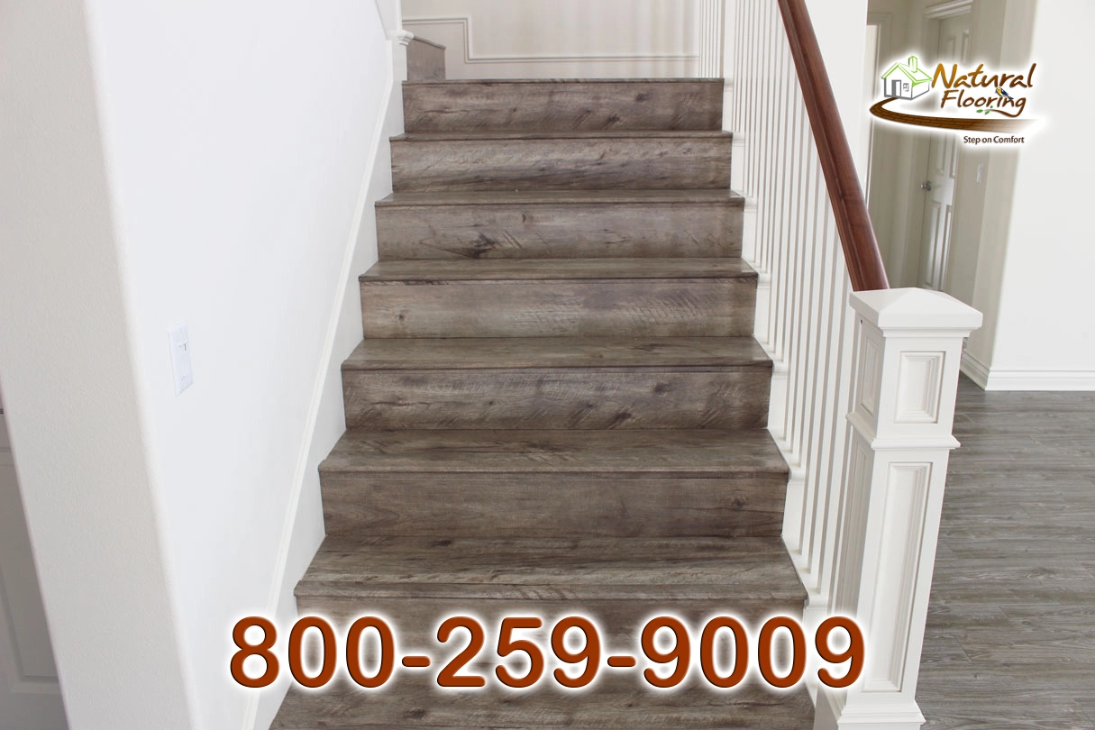 Closed Stairs, Floor Riser with White Skirtboard