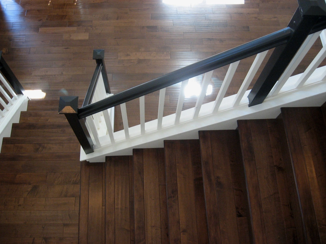 Closed Stairs, Floor Riser with White Skirtboard