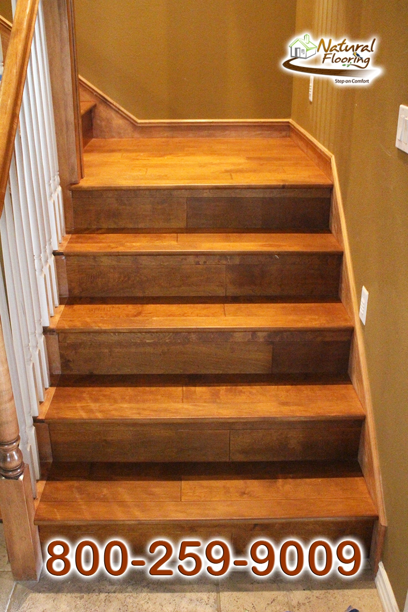 Closed Stairs, Floor Riser with White Skirtboard
