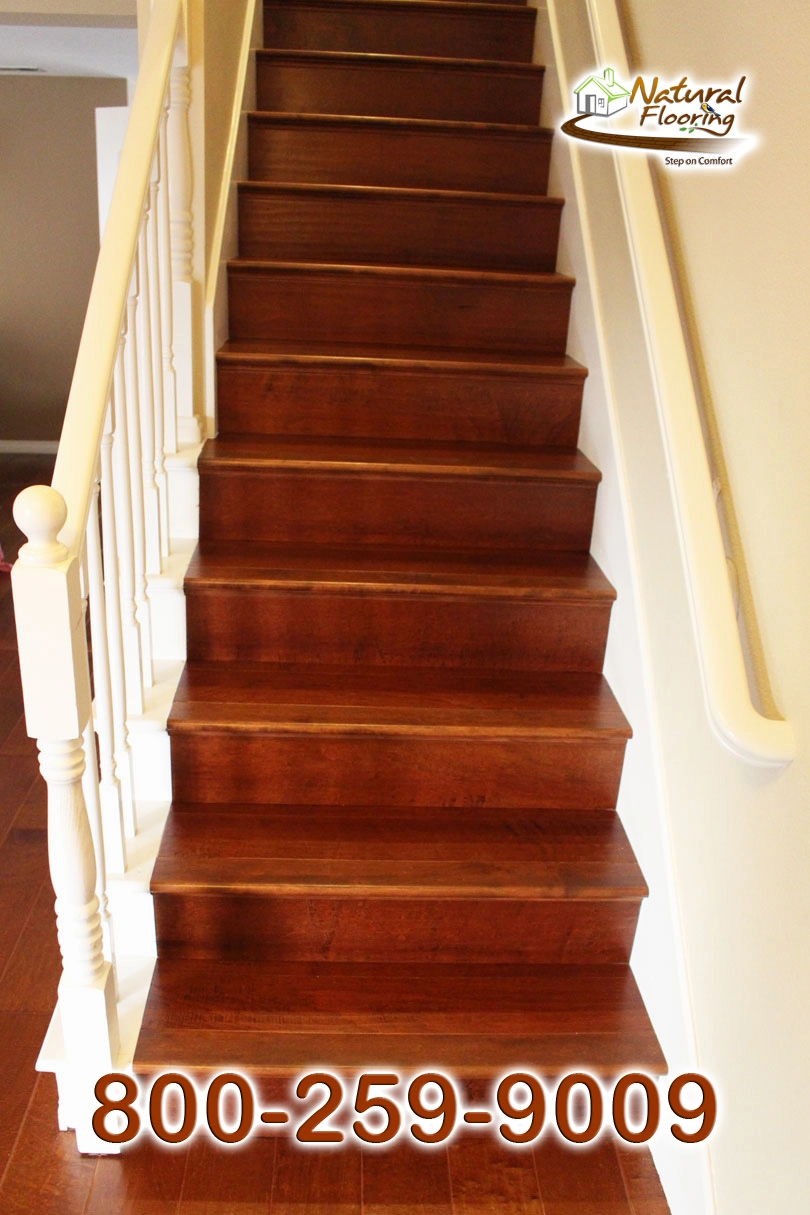 Closed Stairs, Floor Riser with White Skirtboard