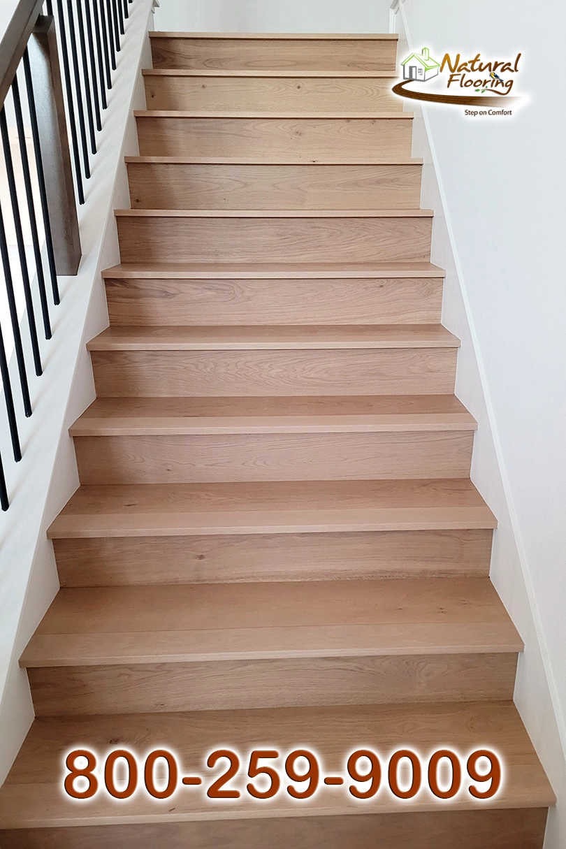 Closed Stairs, Floor Riser with White Skirtboard