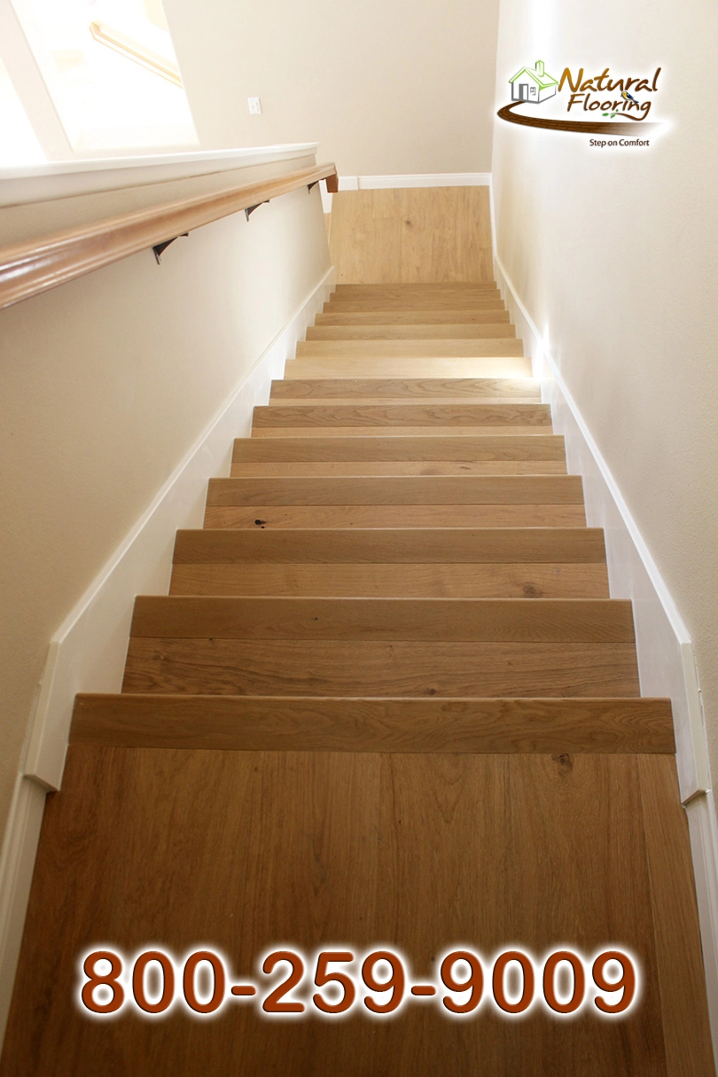 Closed Stairs, Floor Riser with White Skirtboard