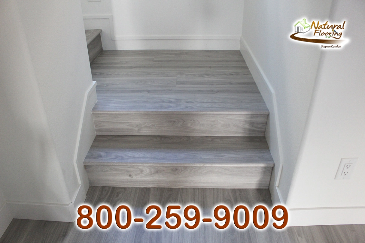 Closed Stairs, Floor Riser with White Skirtboard