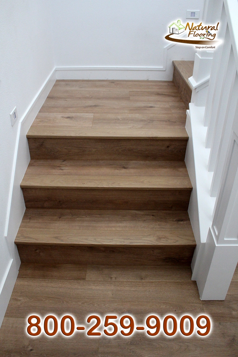 Closed Stairs, Floor Riser with White Skirtboard