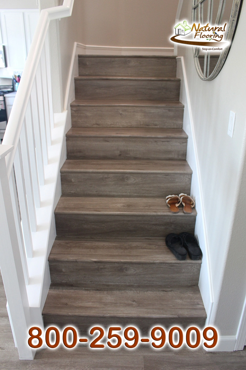Closed Stairs, Floor Riser with White Skirtboard