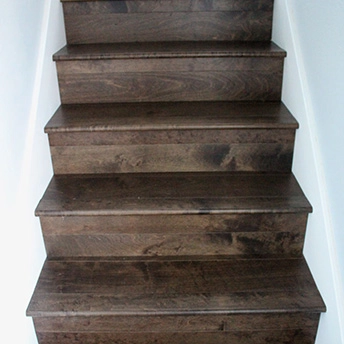 Birch Saturn Oasis Smooth Engineered Wood Stairs 1
