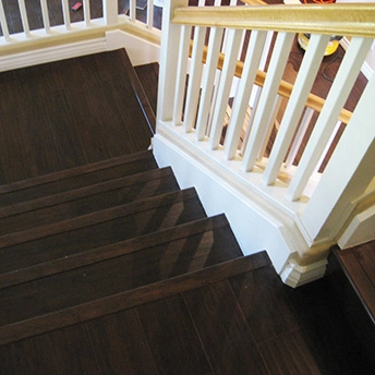 Chocolate Walnut Laminate Stairs 4