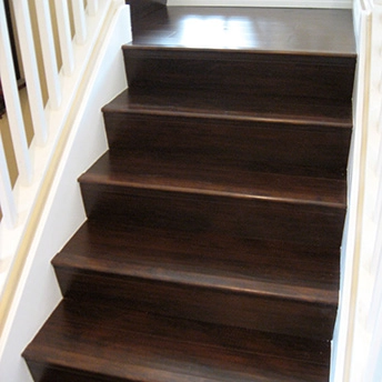 Chocolate Walnut Laminate Stairs 5