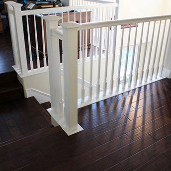 Hickory Ebany Distressed Engineered Wood Stairs Oasis 5
