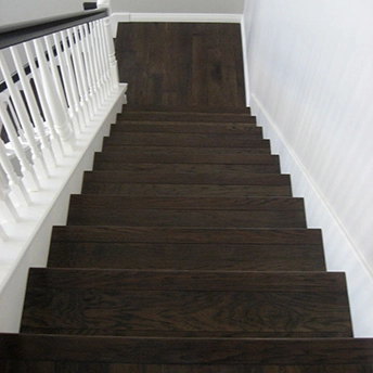 Hickory Smooth Engineered Wood Floor Wilamette Valley Stairs Mamre 1