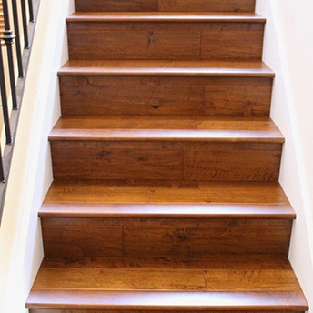 Maple Arches Handscraped Engineered Wood Floor Mamre Stairs 1