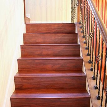Red Walnut Laminate Stairs Sambucaa 1