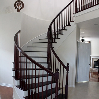 Curupay Brown Wood Stairs 1