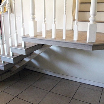 Silver Lake Laminate Floating Stairs 4