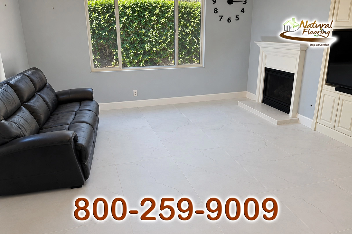 Large 18" x 36" Porcelain Tile Floor