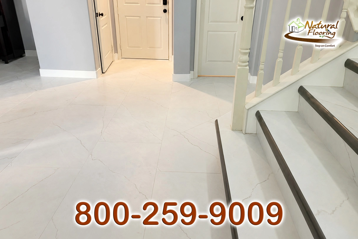 Large 18" x 36" Porcelain Tile Floor