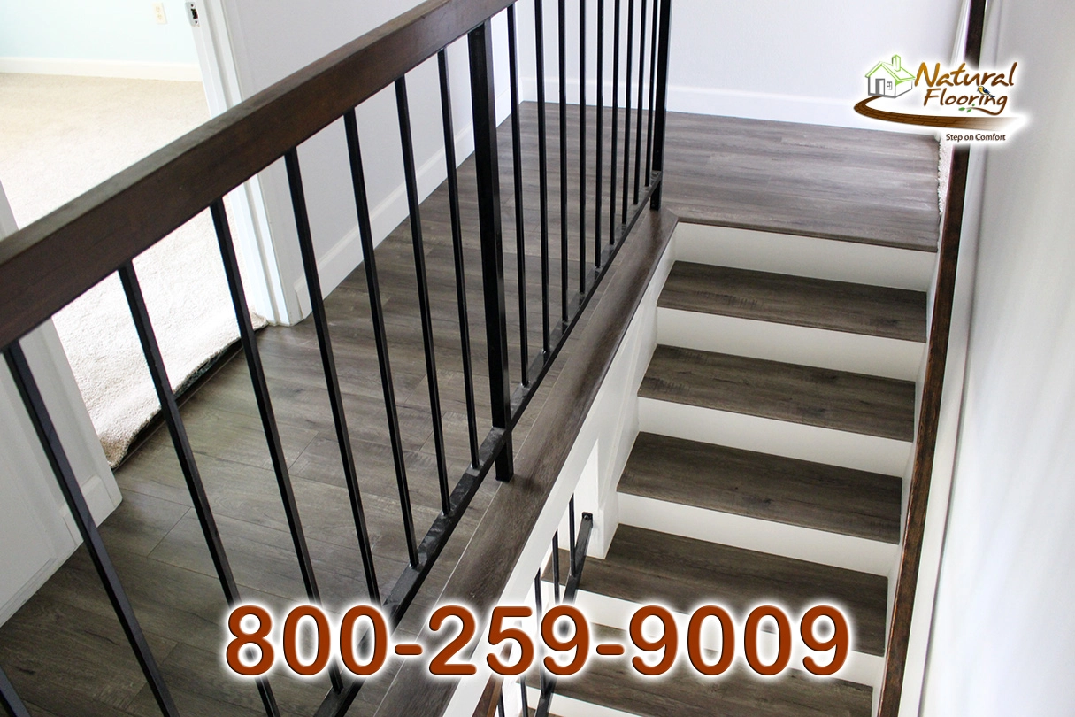 Opened Stairs, White Riser and White Skirtboard