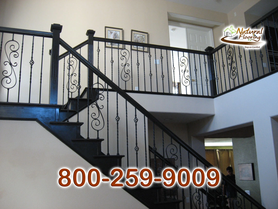 Opened Stairs, Floor Riser with Stained Skirtboard